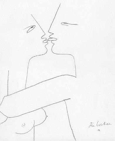 Lovers by Jean Cocteau, 1953
